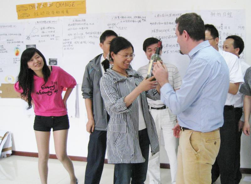 Peter with some particiapnts at the forest policy training in Beijing